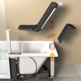 Artweger Artlift links mit Tür und Vorrüstsatz 1600x750x495mm