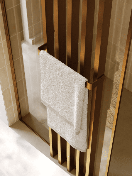 Riho Define Dekor Verkleidung inkl. Handtuchhalter, Kupfer matt