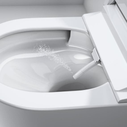 Grohe Sensia Wand-Dusch-WC mit PowerFlush Triple Vortex, mit WC-Sitz mit GROHE HyperClean, weiß
