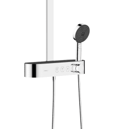 Hansgrohe Pulsify S Aufputz-Duschsystem mit Thermostat mit EcoSmart, chrom