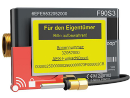 Brummerhoop Kompakt-Ultraschallwärmezähler F90U3, Funk, Qp 0,6 m³, DN15, 110mm