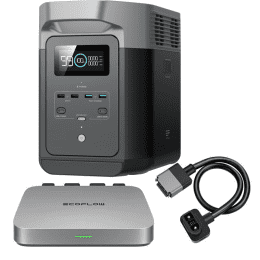 EcoFlow Delta 2 + Powerstream Mikrowechselrichter 600W (mit Batteriekabel) - 0% MwSt (Angebot gemäß 