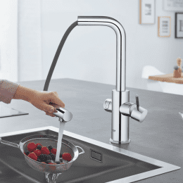 Grohe Blue Home Spültisch Einhebelmischer mit Filterfunktion und Kühleinheit, verchromt