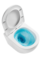 kielle Oudee Wand-Kompakt-WC mit Softclose-Sitz, Vortex Rimless+, weiß