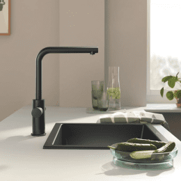Grohe Blue Pure Minta Küchenarmatur, ausziehbar, schwenkbar phantom black