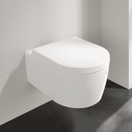 Villeroy & Boch Avento Wand-WC mit DirectFlush mit WC-Sitz, weiß