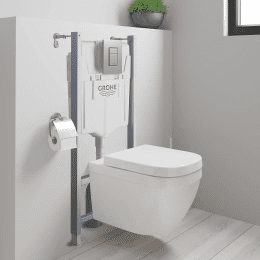Grohe Solido Set WC Euro Ceramic und SoftClose Sitz, Betätigungsplatte, Chrom/Weiß Grohe Solido Set WC Euro Ceramic und SoftClose Sitz, Betätigungsplatte, Chrom/Weiß