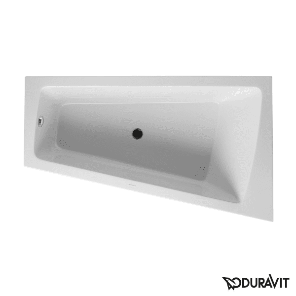 Duravit Paiova Eck-Badewanne 170 x 100 cm Ecke rechts mit angeformter Schürze und Gestell