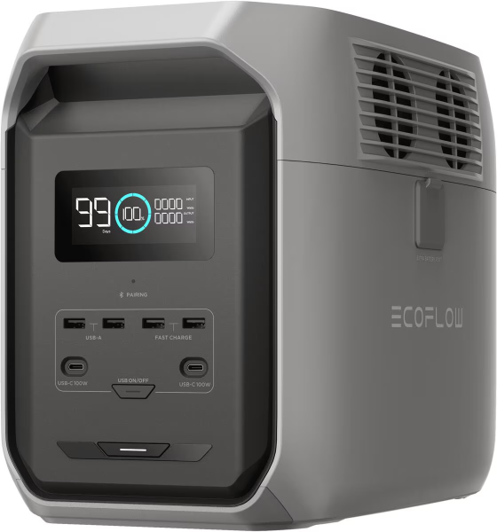 EcoFlow Delta 3 1500 Lithium-Powerstation, 1536Wh - 0% MwSt (Angebot gemäß §12 Abs.3 UstG)