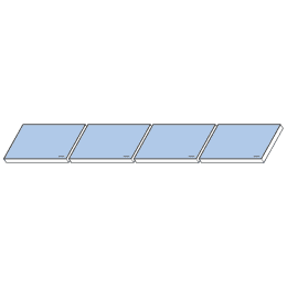 Weishaupt Flachkollektoren WTS-F2 K5 4er-Feld Aufdach horizontal Typ 4/4x1-AH