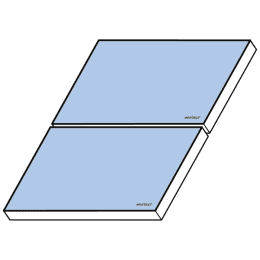 Weishaupt Flachkollektoren WTS-F2 K6 2er-Feld Aufdach horiz. mehrr. 2/1x2-AHM