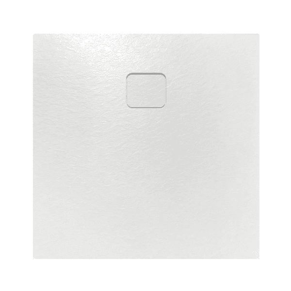 RIHO Basel Slate Rechteck-Duschwanne, superflach mit rutschhemmender Oberfläche, weiß matt