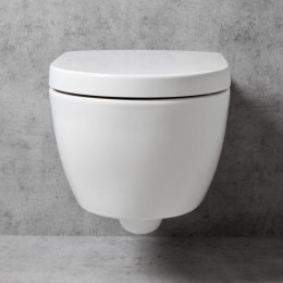 Geberit iCon ohne Spülrand, mit KeraTect, WC-Sitz mit Absenkautomatik Wand-WC-SET