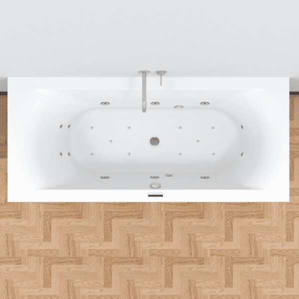 Riho Lima Easypool 3.1 Badewanne 180 x 80 cm Touch, Farblicht, Lautsprecher