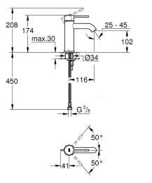 Grohe Essence Waschtischarmatur S-Size mit EcoJoy, chrom Grohe Essence Waschtischarmatur S-Size mit EcoJoy, chrom