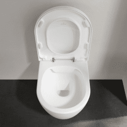 Villeroy & Boch Avento Wand-WC mit DirectFlush mit WC-Sitz, weiß