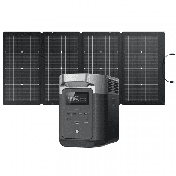 EcoFlow DELTA 2 Powerstation 1024 Wh inkl. 220 W tragbarem Solarpanel