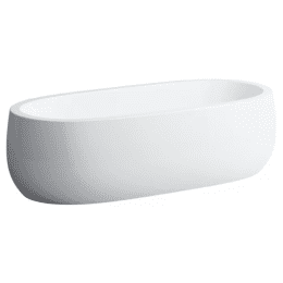 Laufen Il Bagno Alessi One Freistehende Badewanne 183x87 cm, mit LED-Beleuchtung weiß matt