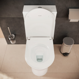 Hansgrohe EluPura Original S - WC-Kombination mit SoftClose-Sitz, Vario-Abgang, AquaChannel Flush, R