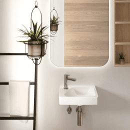 Villeroy & Boch Architectura Handwaschbecken, 36x27 cm, mit Überlauf, Hahnloch links, Alpinweiß