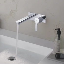 Grohe Lineare Waschtischarmatur M Unterputz, 2-Loch Montage, verchromt