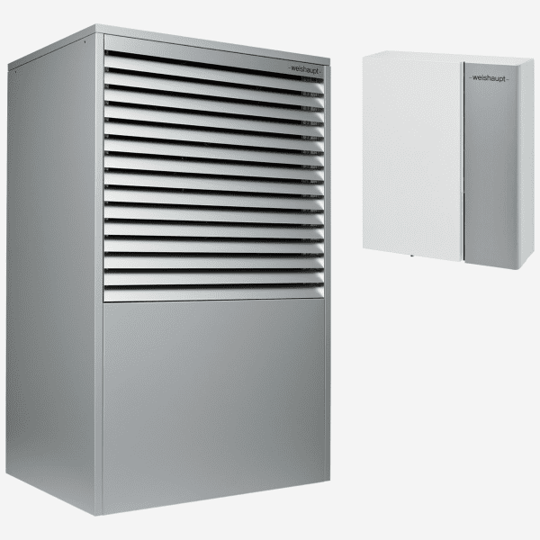 Weishaupt Paket Luft/Wasser-Wärmepumpe Aeroblock® Typ WAB 8-A-RME-A + Wandregler