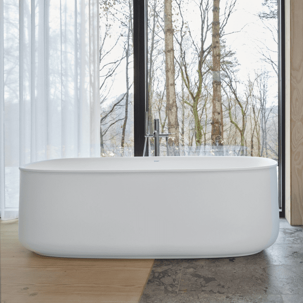 Duravit Zencha freistehende Badewanne, oval 1800x900 mm weiß matt