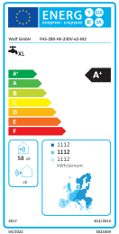 Wolf Wärmepumpe FHS-280-HE-230V-e2-M2 Speicherinhalt 280L, R134a, mit E-Heizstab