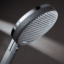 Hansgrohe Raindance Alive S Aufputz-Duschsystem mit Thermostat mit EcoSmart, chrom/graphit