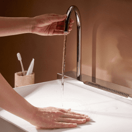 Hansgrohe Avalegra Waschtisch 78x48 cm, mit Thermostatbatterie und Brause, 2 Strahlarten, ohne Überl