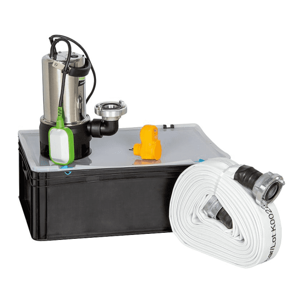 WS WS-Hochwasserbox inkl. Edelstahlpumpe und 20m Bauschlauch