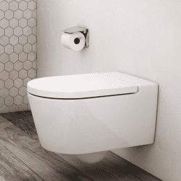 Roca Inspira Wand-WC round mit WC-Sitz, weiß