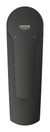 Grohe QuickFix Start Waschtischarmatur mit Push-Open-Ablaufgarnitur, schwarz matt