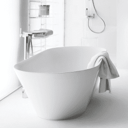 LAUFEN Kartell freistehende Badewanne 171,5 x 81,5 cm weiß matt