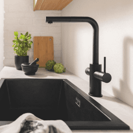 Grohe Blue Pure Minta Küchenarmatur, ausziehbar, schwenkbar phantom black