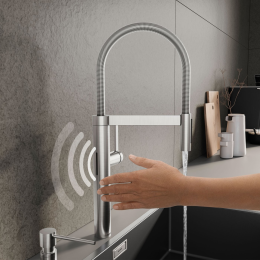 Blanco Blancoculina II Küchenarmatur, schwenkbar edelstahl gebürstet