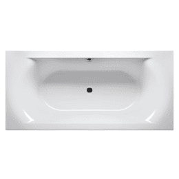 Riho Lima Rechteck-Badewanne, glänzend weiß