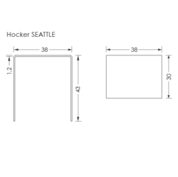 Repabad Seattle Duschhocker Arctic White