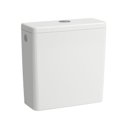 Laufen Lua WC-Kombi mit SoftClose-Sitz, Abgang unten, Wasseranschluss seitlich, Rimless, DualFlush,