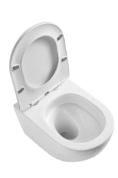 kielle Oudee Wand-WC mit Softclose-Sitz, Vortex Rimless+, weiß
