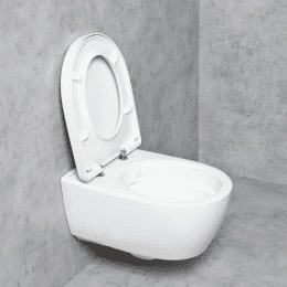 Geberit iCon NEU Wand-WC-SET ohne Spülrand mit WC-Sitz mit Absenkautomatik weiß, mit KeraTect
