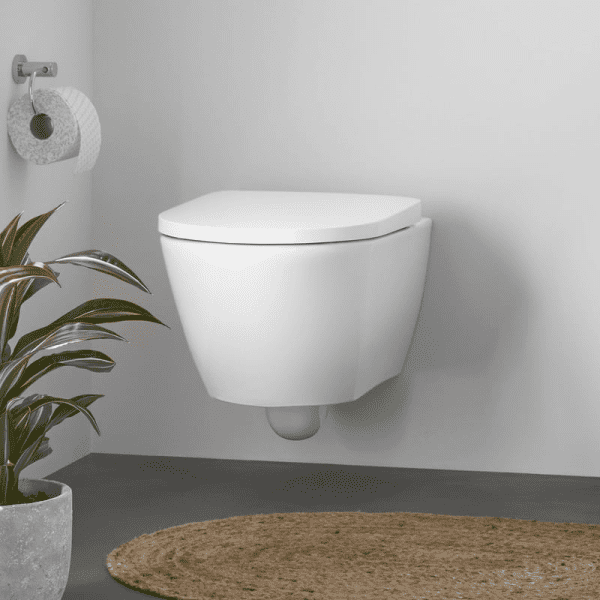 Duravit D-Neo Wand-WC mit WC-Sitz, Rimless, weiß