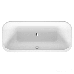 Duravit Happy D.2 Plus Freistehende Badewanne 180x80 cm, weiß/Graphit super matt