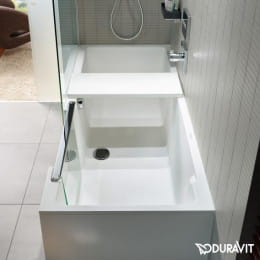 Duravit Shower + Bath Badewannne mit Duschzone, 170x75 cm links, weiß klar
