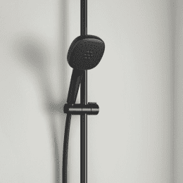 Grohe Vitalio Comfort Duschset ohne Armatur, 25x25 cm, 2 Strahlarten, schwarz matt