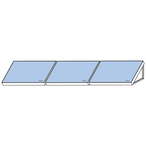 Weishaupt Weishaupt Flachkollektoren WTS-F2 K5 3er-Feld Flachdach horiz. 3/3x1-FH-45°