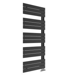 Handtuchheizkörper Alba 1430 x 600 mm, Farbe Schwarz Matt
