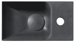 Sapho Small Beton-Waschbecken mit Waschtischunterschrank, 30x53x17 cm Eiche Alabama