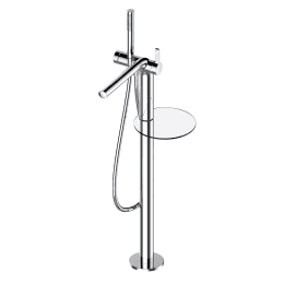 Keuco Edition 400 Wannenarmatur, Bodenmontage, Einhebelmischer chrom