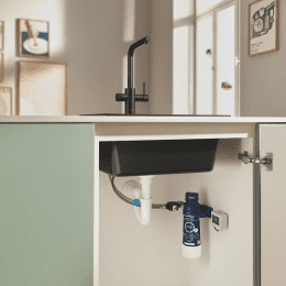 Grohe Blue Pure Minta Küchenarmatur, ausziehbar, schwenkbar phantom black